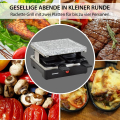 Syntrox RAC-600W Brienz Edelstahl Design Raclette mit Grillplatte