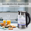 Syntrox WK-2000W-1.7G_Rio  1,7 Liter Edelstahl Glas Wasserkocher