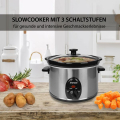 Syntrox SC-250M Deli 2,5 L Edelstahl Slow Cooker