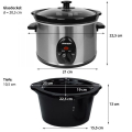 Syntrox SC-250M Deli 2,5 L Edelstahl Slow Cooker