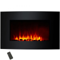 Syntrox WK-2000W Cartagena wall fireplace with remote control black