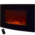 Syntrox WK-2000W Jerez wall-mounted fireplace with remote control Jerez black