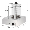 Syntrox HDM-2 Hot Dog Maker mit 2 Spießen Würstchenwärmer